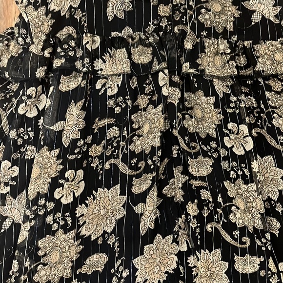 Chelsea28 Sleeveless Tiered Ruffle Mini Dress Blue Small - Picture 8 of 8